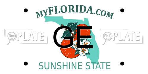 GE Florida License Plate