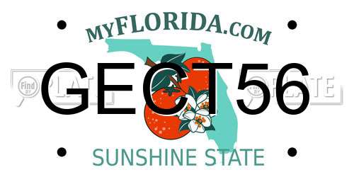 GECT56 Florida License Plate