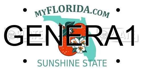 GENERA1 Florida License Plate