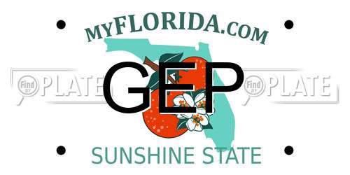 GEP Florida License Plate