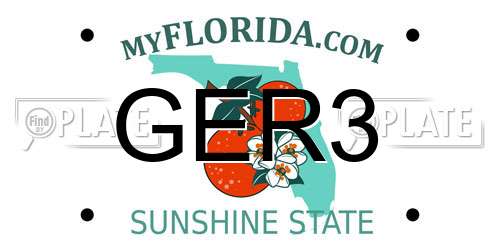 GER3 Florida License Plate