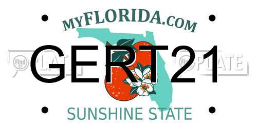 GERT21 Florida License Plate