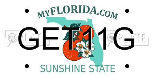 GET11G Florida License Plate