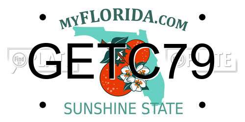 GETC79 Florida License Plate