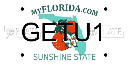 GETU1 Florida License Plate
