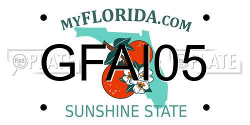 GFAI05 Florida License Plate