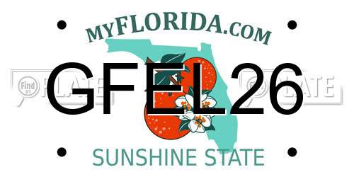 GFEL26 Florida License Plate