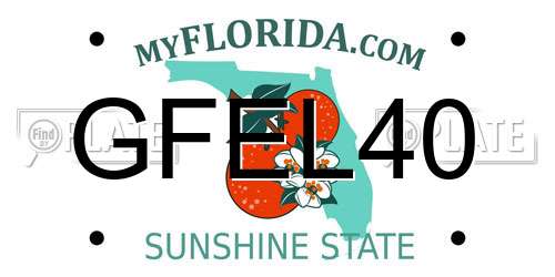 GFEL40 Florida License Plate