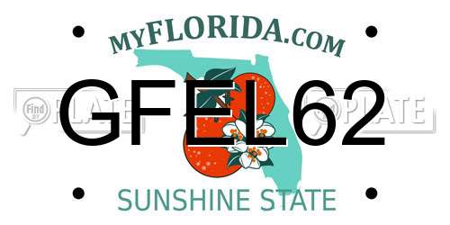 GFEL62 Florida License Plate