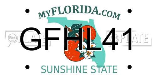 GFHL41 Florida License Plate