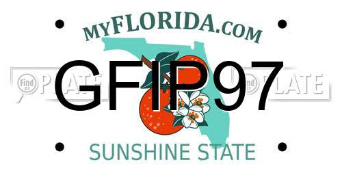 GFIP97 Florida License Plate