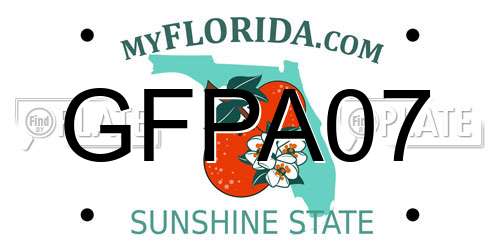 GFPA07 Florida License Plate