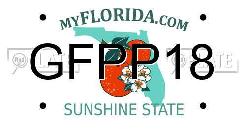 GFPP18 Florida License Plate