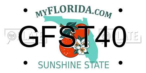 GFST40 Florida License Plate