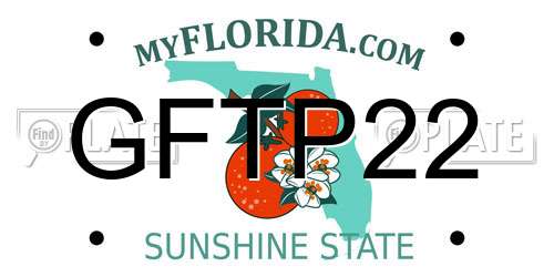 GFTP22 Florida License Plate