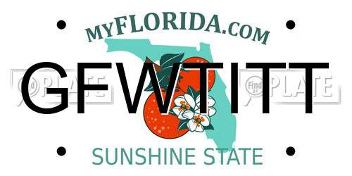 GFWTITT Florida License Plate