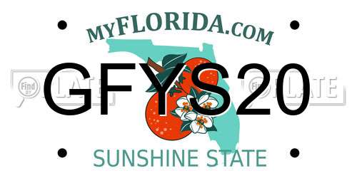 GFYS20 Florida License Plate
