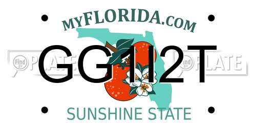 GG1I2T Florida License Plate
