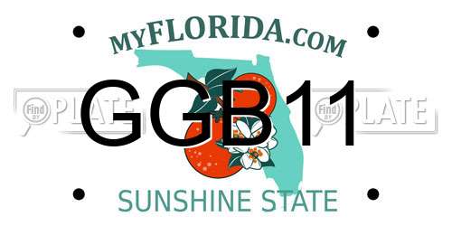 GGB11 Florida License Plate