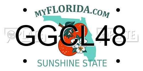 GGCL48 Florida License Plate
