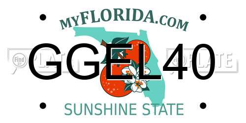 GGEL40 Florida License Plate