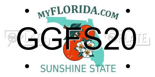 GGFS20 Florida License Plate