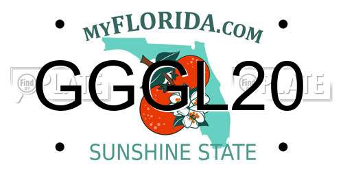 GGGL20 Florida License Plate