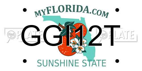 GGI12T Florida License Plate