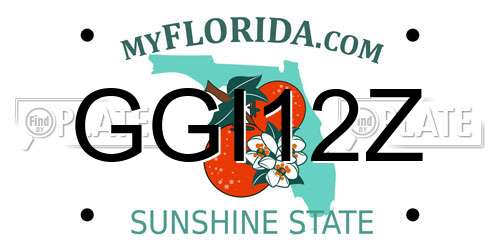 GGI12Z Florida License Plate