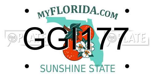 GGI177 Florida License Plate