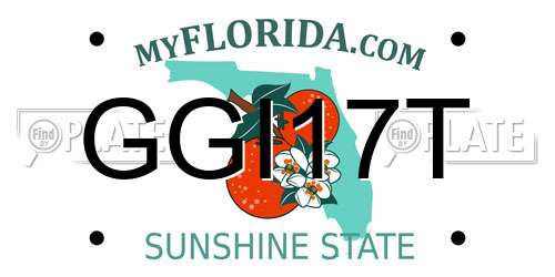 GGI17T Florida License Plate