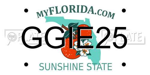 GGIE25 Florida License Plate