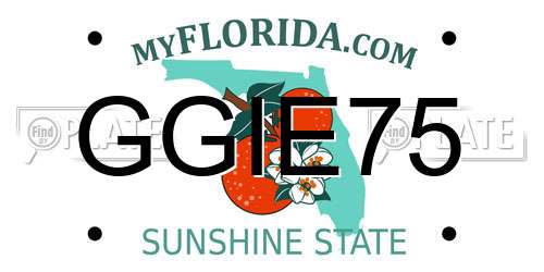 GGIE75 Florida License Plate