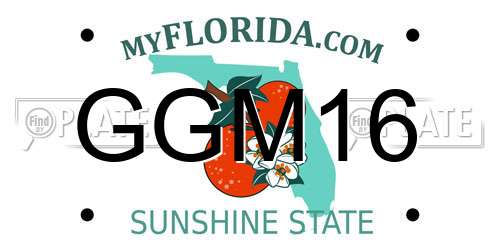 GGM16 Florida License Plate