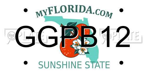 GGPB12 Florida License Plate