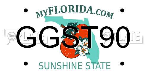 GGST90 Florida License Plate