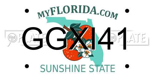 GGXI41 Florida License Plate