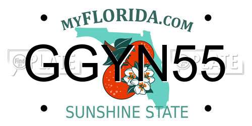 GGYN55 Florida License Plate