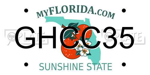 GHCC35 Florida License Plate