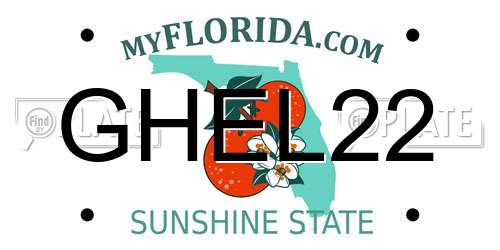 GHEL22 Florida License Plate