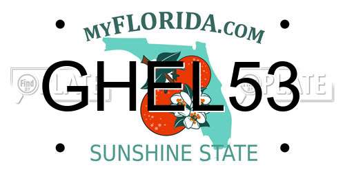GHEL53 Florida License Plate