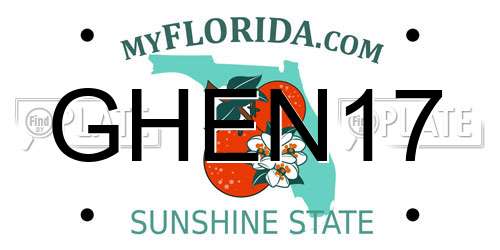 GHEN17 Florida License Plate