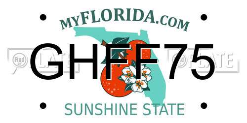 GHFF75 Florida License Plate