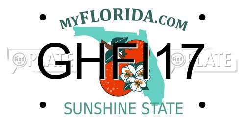 GHFI17 Florida License Plate