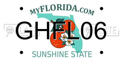 GHFL06 Florida License Plate