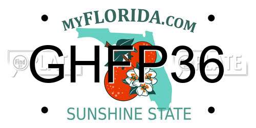 GHFP36 Florida License Plate