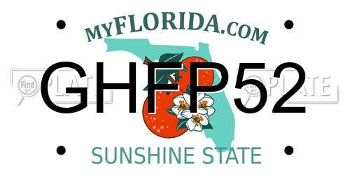GHFP52 Florida License Plate