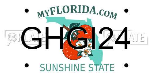 GHGI24 Florida License Plate