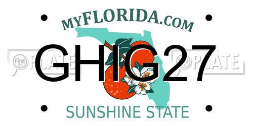 GHIG27 Florida License Plate