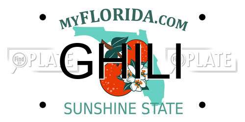 GHILI Florida License Plate